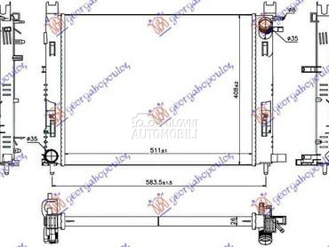 HLADNJAK MOTORA... za Dacia Logan od 2012. do 2016. god.