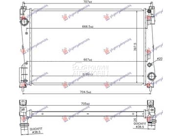 HLADNJAK MOTORA... za Fiat Bravo od 2007. do 2014. god.