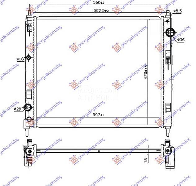 HLADNJAK MOTORA 1.5 dCi DIZEL