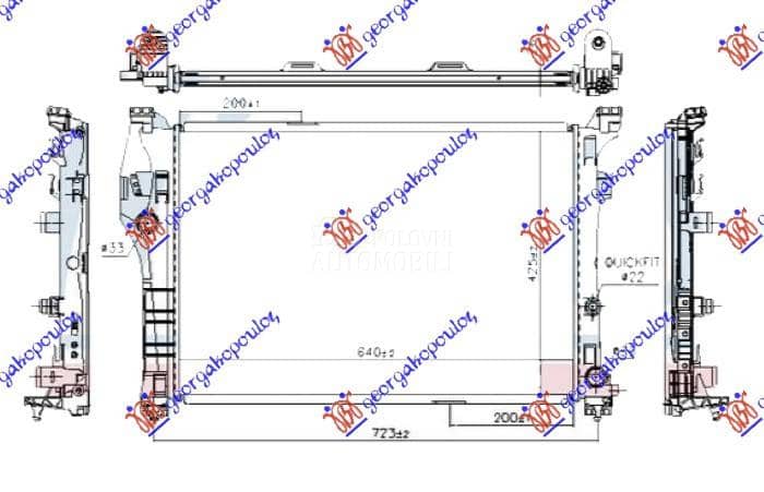 HLADNJAK MOTORA 2.0 AMG BENZIN