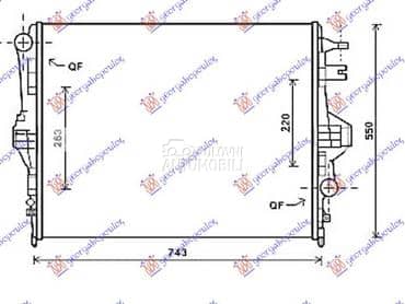 HLADNJAK MOTORA 3.0/3.6... za Porsche Cayenne od 2010. do 2015. god.