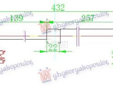 (NEMA) AMORTIZER GEPEK... za Renault Megane od 2014. do 2015. god.
