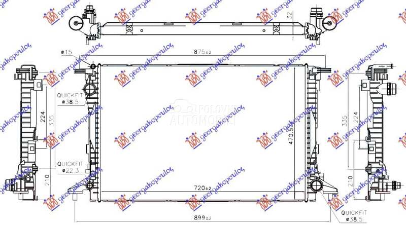 HLADNJAK MOTORA 2.9/3.0...