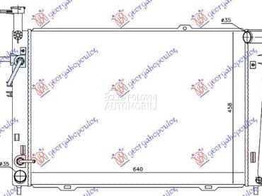 HLADNJAK MOTORA 2.0/2.7I... za Hyundai Tucson od 2004. do 2010. god.