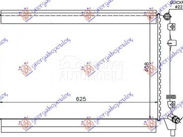 HLADNJAK MOTORA DODATNI... za Volkswagen Jetta od 2014. do 2018. god.