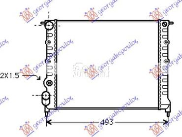 HLADNJAK MOTORA 1.2/1.4CC (... za Renault Clio od 1996. do 1998. god.