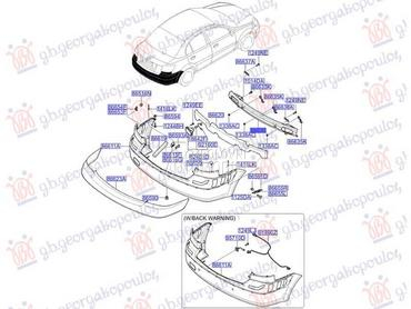 NEMA- SINA ZADNJEG BRANIKA... za Kia Rio od 2005. do 2011. god.