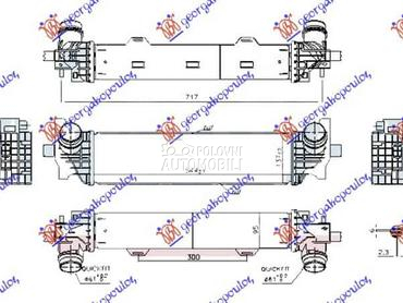 HLADNJAK INTERKULERA za BMW Serija 7 od 2015. do 2019. god.
