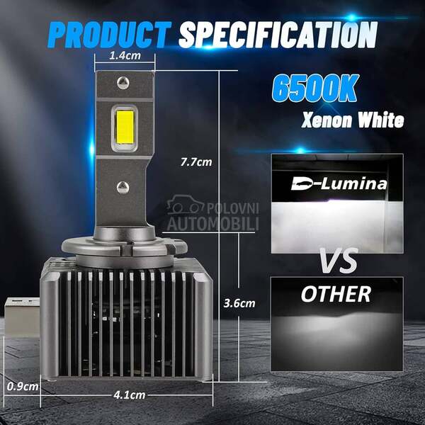 Led Sijalice D3S/R SET za Fabricki Xenon