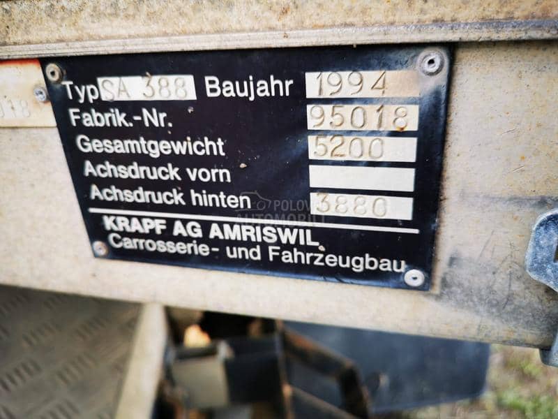 Krapf BE poluprikolica