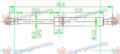 AMORTIZER GEPEK VRATA 360...