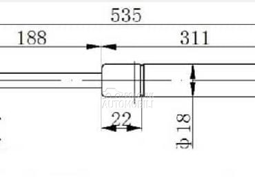 AMORTIZER GEPEK STAKLA 360... za Land Rover Range Rover Sport od 2005. do 2013. god.