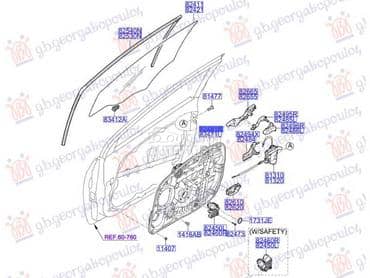 PODIZAC PREDNJEG PROZORA... za Hyundai i30 od 2012. do 2014. god.