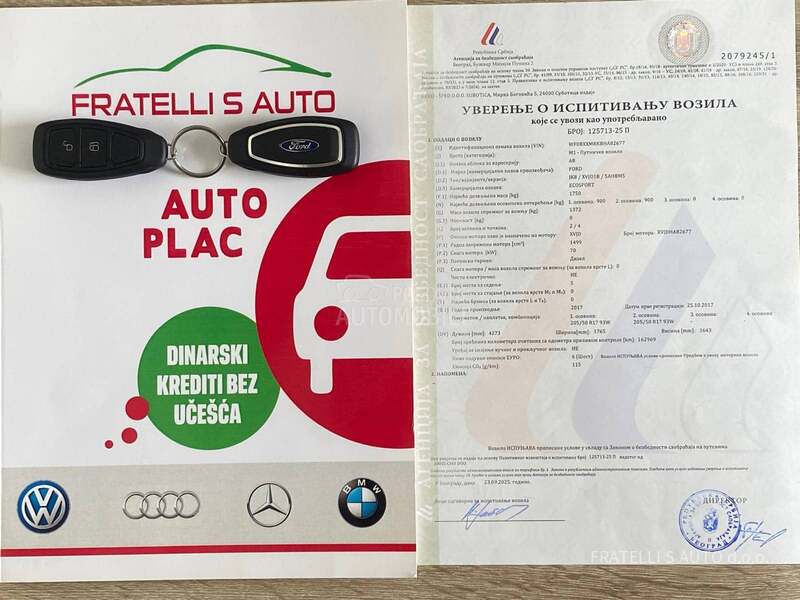Ford EcoSport KREDlTl,RATA 172e