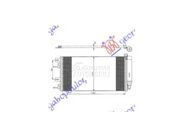 HLADNJAK KLIME (590x320x16) za MINI Cooper od 2004. do 2008. god.