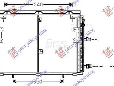 HLADNJAK KLIME BENZIN/DIZEL za Mercedes Benz S Klasa od 1991. do 1998. god.