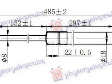 AMORTIZER GEPEK VRATA... za Seat Ibiza od 2012. do 2015. god.