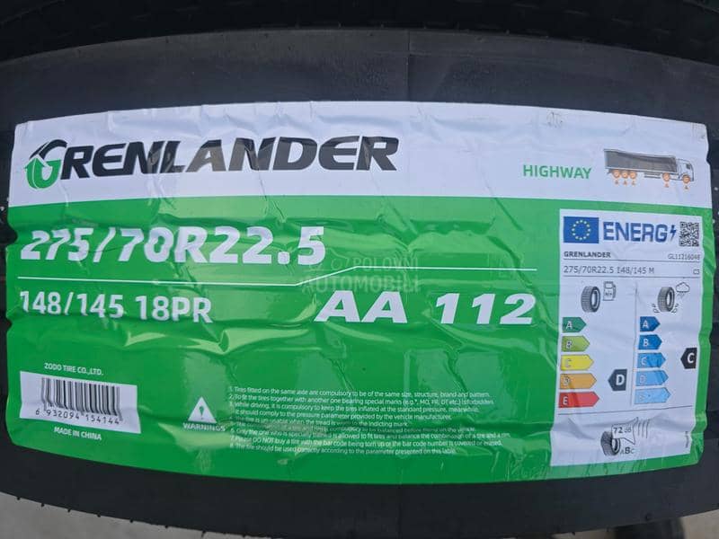 Grenlander 275/70 R22.5 Sve sezone