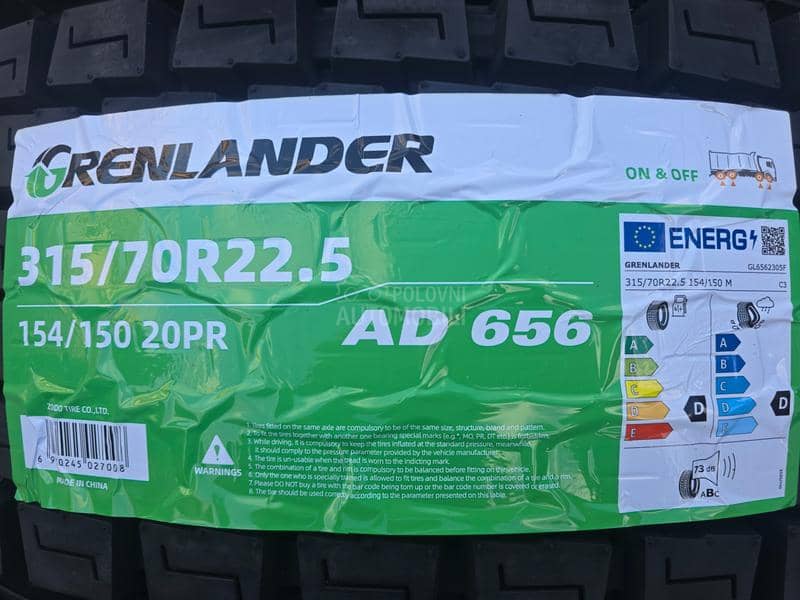 Grenlander 315/70 R22.5 Sve sezone