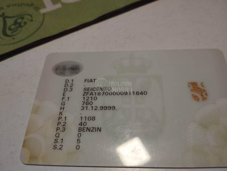 Fiat Seicento 0641655305