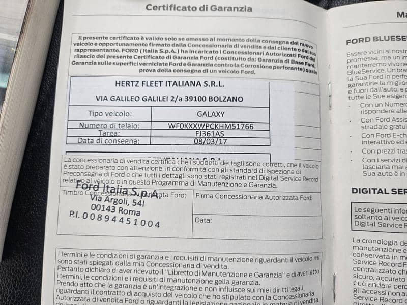 Ford Galaxy 7 s e d i š t a