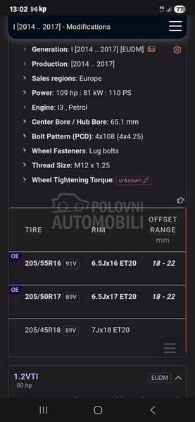 Aluminijumske felne C4 Cactus DS 16" 4 x 108