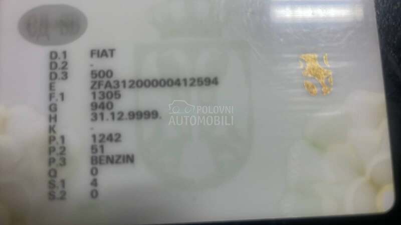 Fiat 500 1.2B/S I B E R/PANO