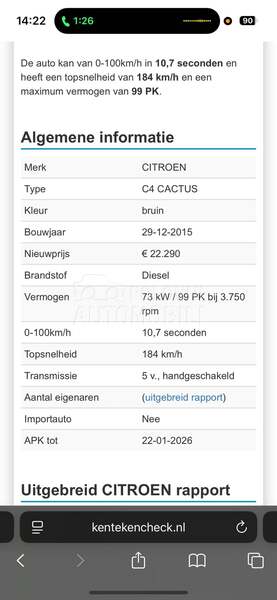 Citroen C4 Cactus 1.6d holand