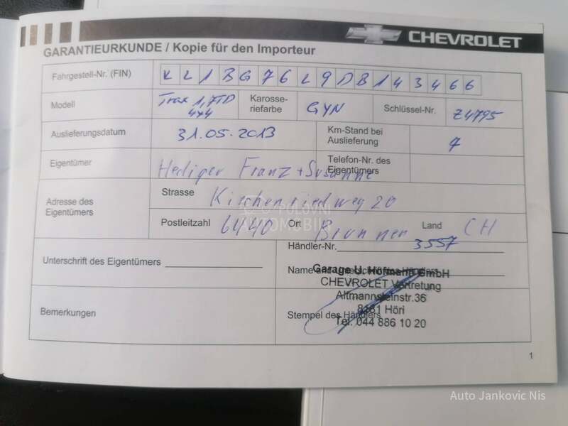 Chevrolet Trax 1.7cdti 4x4 STYLE CH