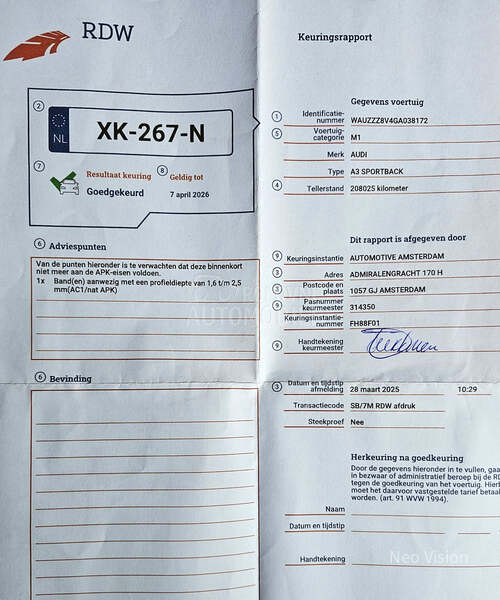 Audi A3 1.6 TDI S-Line