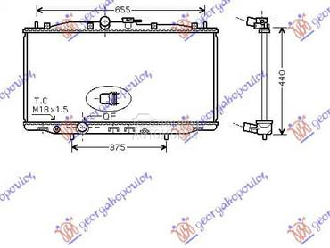 HLADNJAK MOTORA 2.0/2.4... za Honda Accord od 2003. do 2008. god.