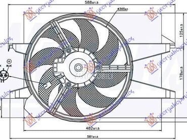 VENTILATOR KOMPLET (BENZIN/... za Mazda 3 od 2003. do 2007. god.