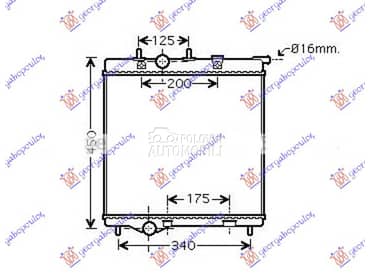 HLADNJAK MOTORA 1.4/1.6... za Citroen DS3 od 2014. do 2016. god.