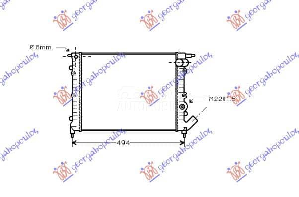 HLADNJAK MOTORA 1.2/1.4CC...