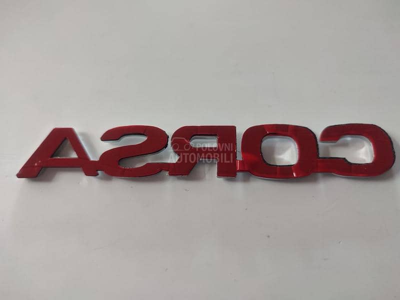 Natpis na gepek vratima