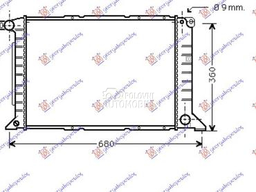 HLADNJAK MOTORA 2.5 TDI... za Ford Transit Connect od 1995. do 2000. god.