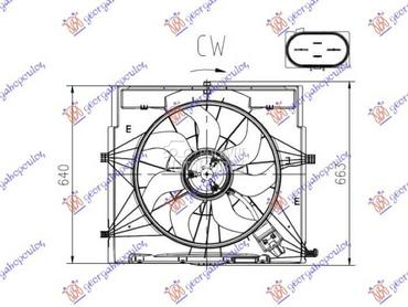 VENTILATOR KOMPLET (2.2... za Mercedes Benz V Klasa za 2015. god.