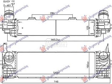 HLADNJAK INTERKULERA 2.0... za BMW X3 od 2017. do 2021. god.