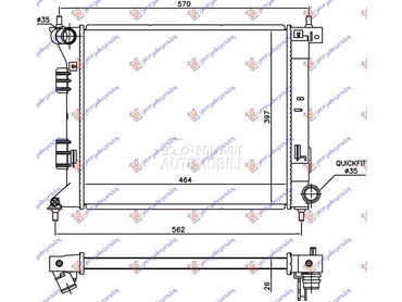 HLADNJAK MOTORA 1.6 T-GDI... za Hyundai i30 od 2013. do 2017. god.