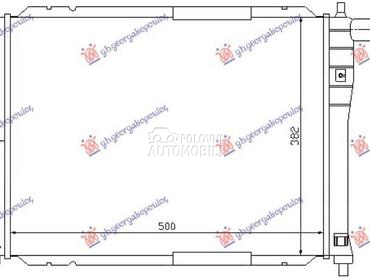 HLADNJAK MOTORA 1.3/1.51.6... za Daewoo Lanos od 1997. do 2008. god.