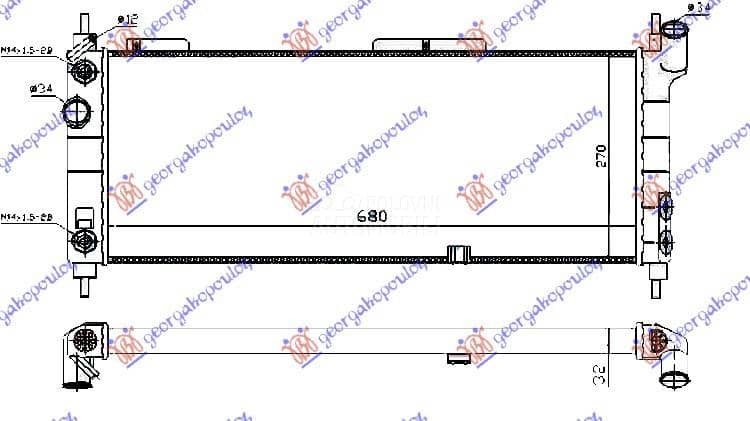 HLADNJAK MOTORA 1.4/1.6...