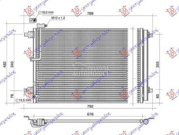 HLADNJAK KLIME 2.0TFSI/6.3... za Audi A8 od 2013. do 2017. god.