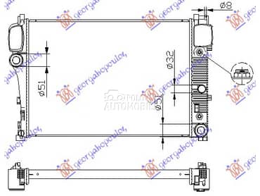 HLADNJAK MOTORA (AUTO)... za Mercedes Benz S Klasa od 2005. do 2013. god.