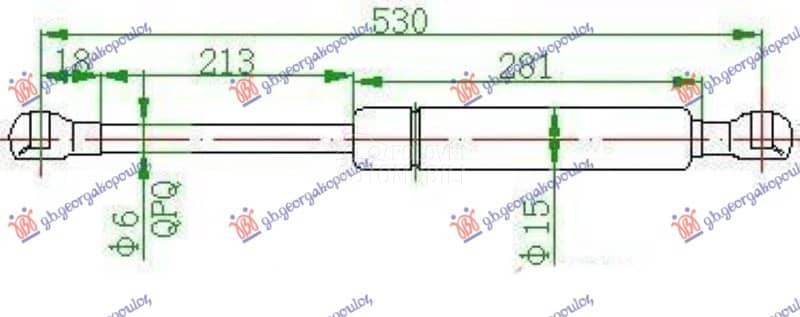 AMORTIZER GEPEK STAKLA 110...