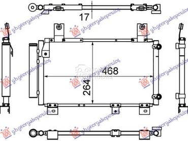 HLADNJAK KLIME 1.3 SPORT... za Daihatsu Sirion od 1999. do 2005. god.
