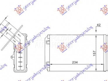 GREJAC KABINE (234x157) za Renault Megane od 1999. do 2002. god.