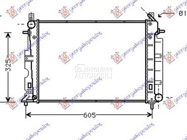 HLADNJAK MOTORA 2.0i 16V... za Saab 9-3 od 1998. do 2002. god.