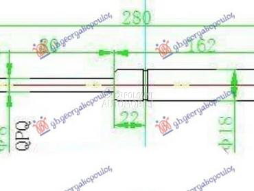 AMORTIZER GEPEK VRATA... za Ford Focus od 1998. do 2004. god.
