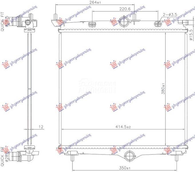 HLADNJAK MOTORA 1.2 BENZIN -