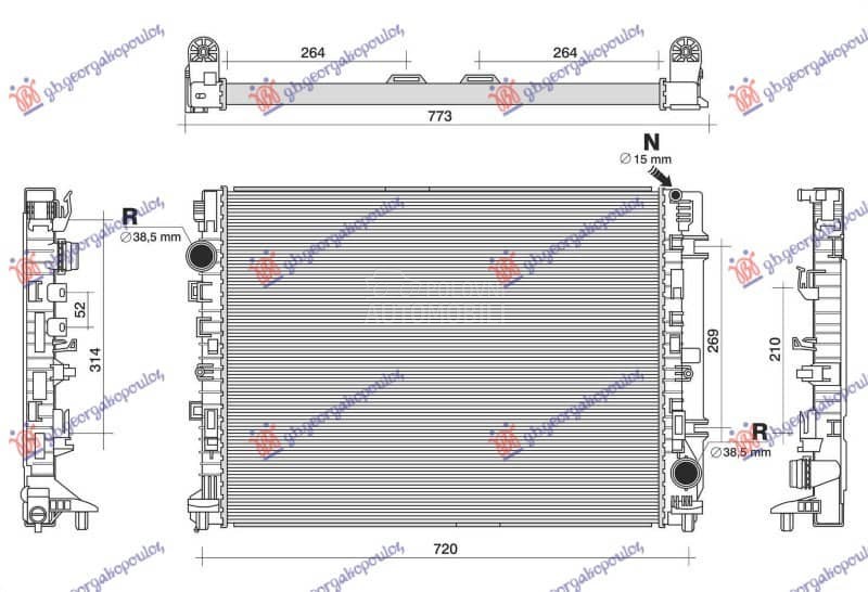 HLADNJAK MOTORA 4.0 BENZIN...